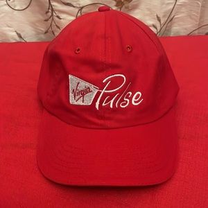 Virgin Pulse Vintage Red Mens Hat. EUC